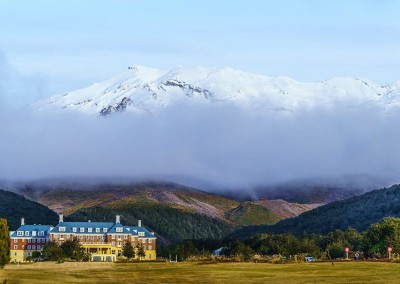 The Chateau at the foot of Mount Ruapehu